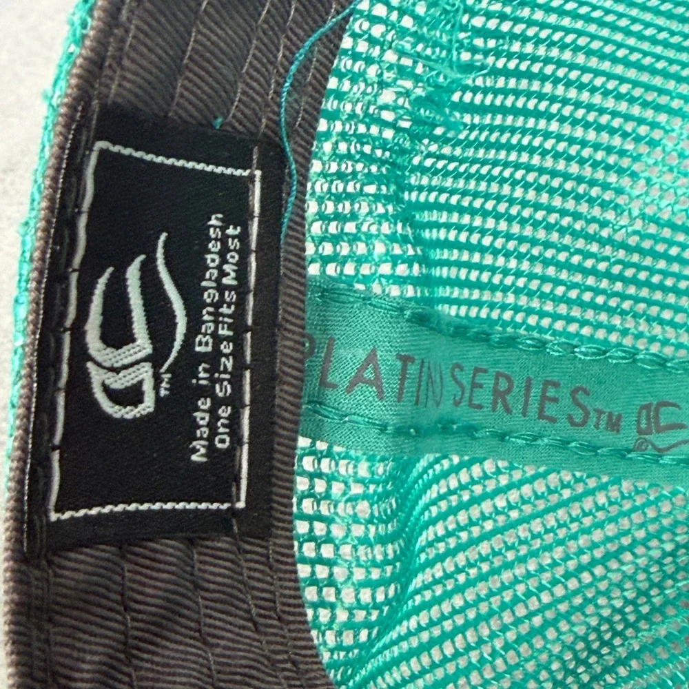 Alan Jackson Signed Gone Country Trucker Hat Grey Teal Outdoor Cap Tour Hat - Picture 9 of 9